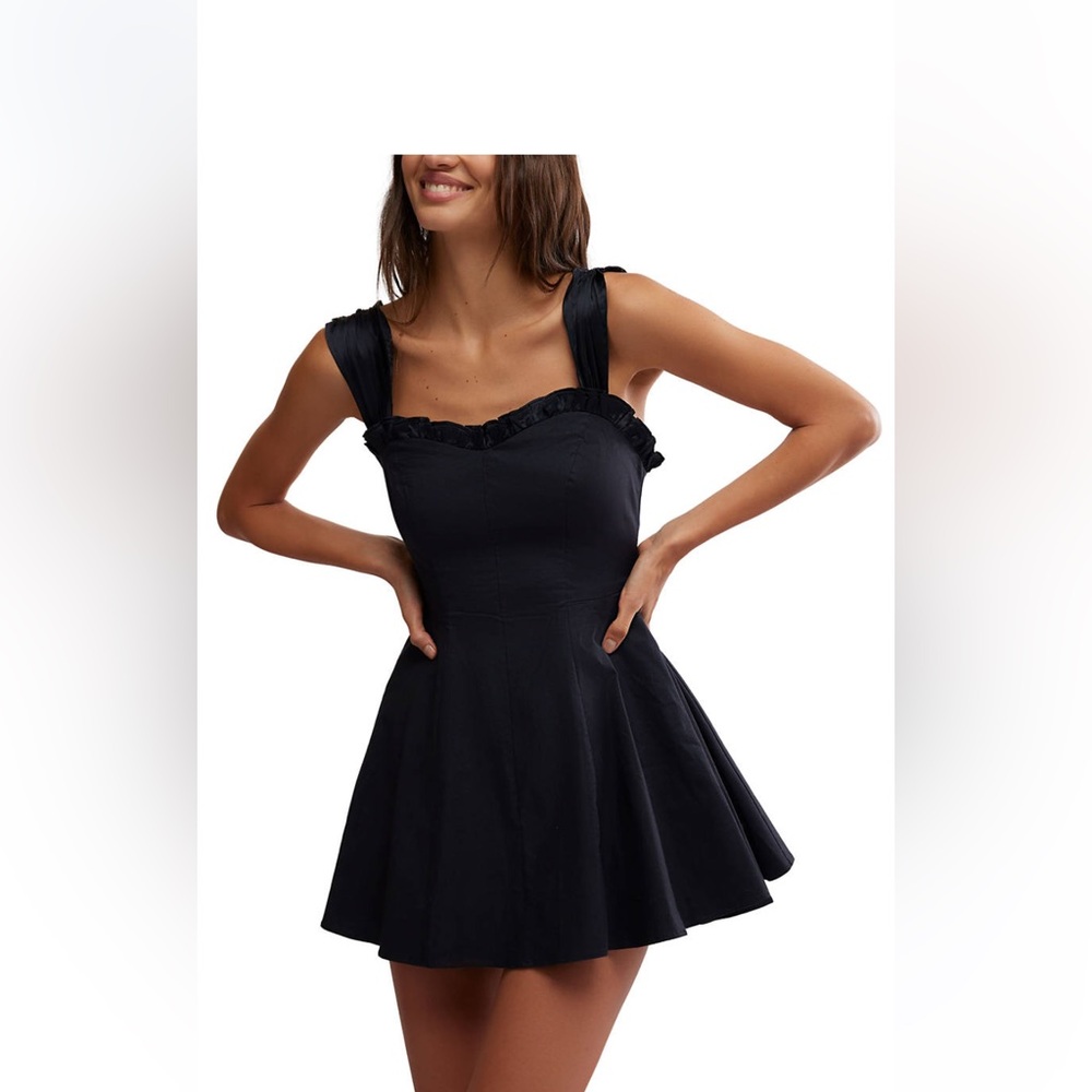 Free People Black Mini Dress